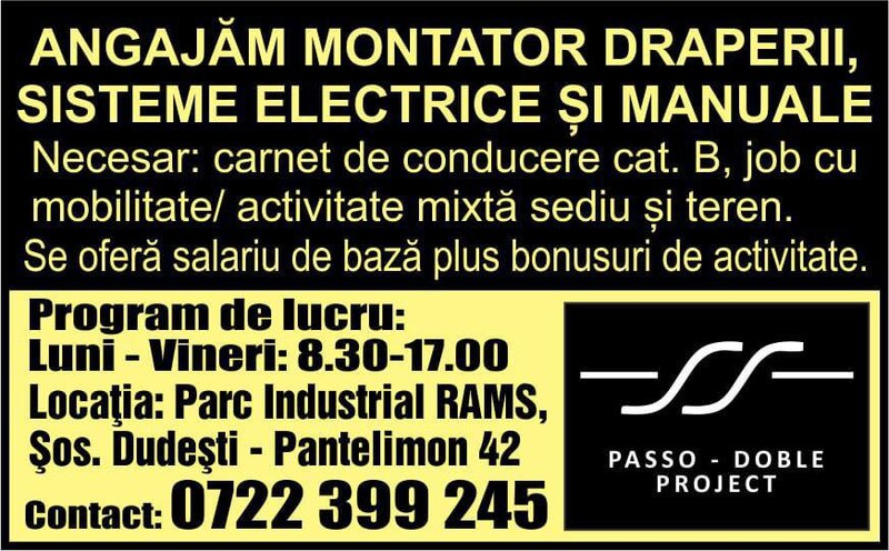 Montator draperii, sisteme electrice si manuale